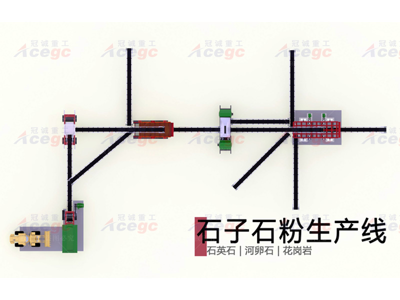 200噸石子石粉生產(chǎn)線